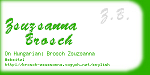 zsuzsanna brosch business card